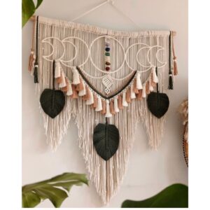 Mành treo trang trí dreamcatcher macrame decor 7 luân xa